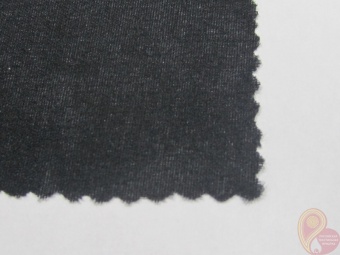 Флизелин для вышивки 80 гр/м2 неклеевой, отрывной 90 см (рулон ≈100 м) черный фото